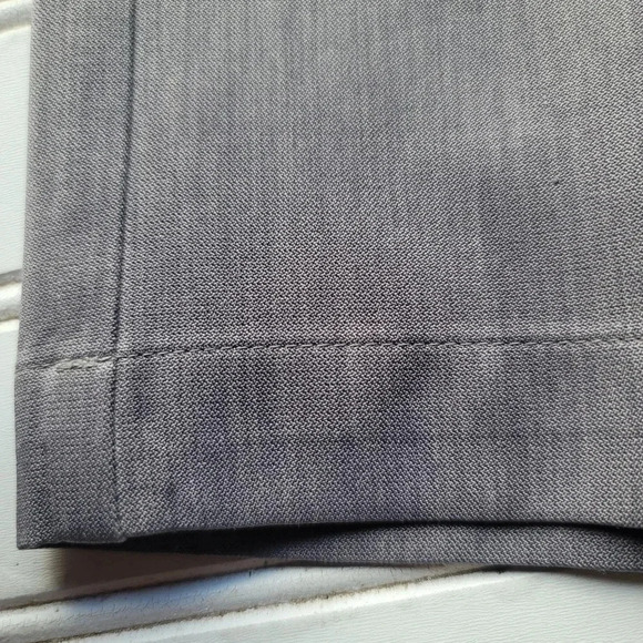HAGGAR Mens Gray Flat Front Straight Fit Stretch Pants 34X29 - Picture 13 of 13